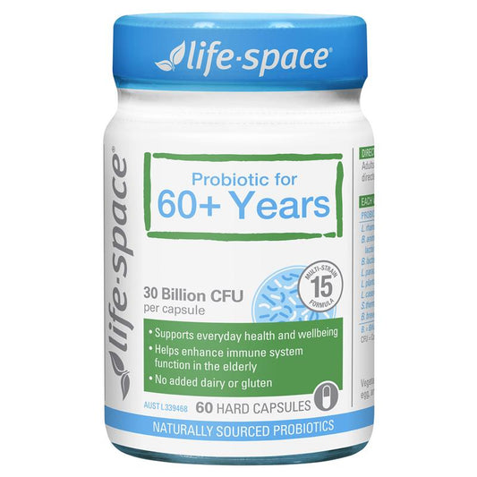 Life-Space Probiotic For 60+ Years 60 Capsules