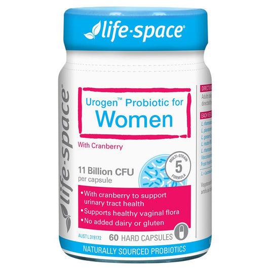 Life-Space Urogen Probiotic For Women 60 Capsules