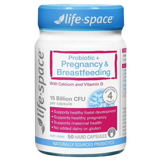 Life-Space Probiotic + Pregnancy & Breastfeeding 50 Capsules