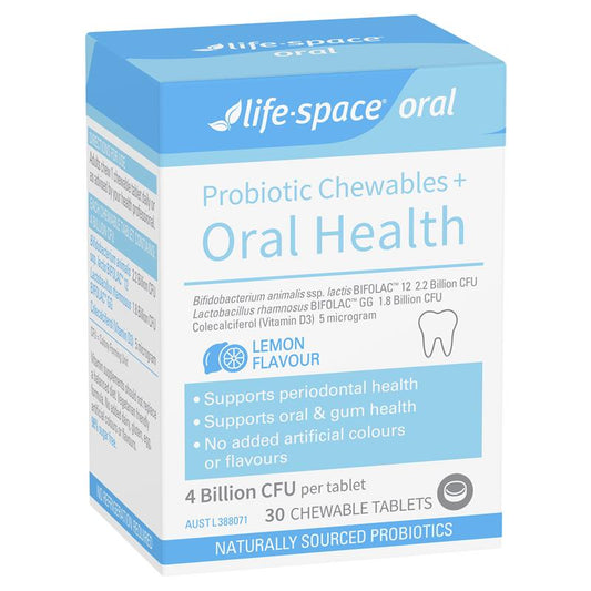 Life-Space Probiotic Chewables + Oral Health 30 Tablets