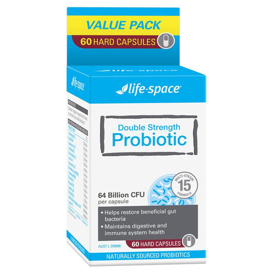 Life-Space Double Strength Probiotic 60 Capsules Exclusive Size