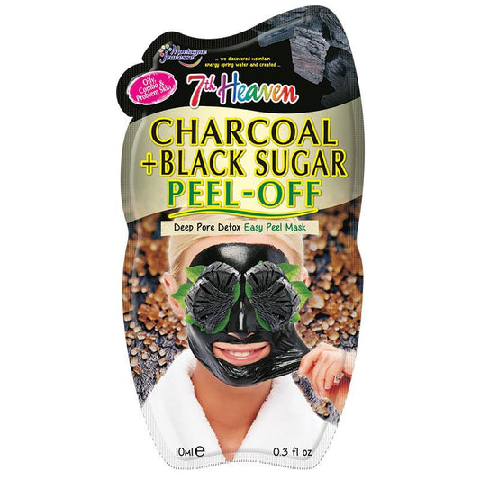 7th Heaven Charcoal and Black Sugar Peel Off Mask 10ml